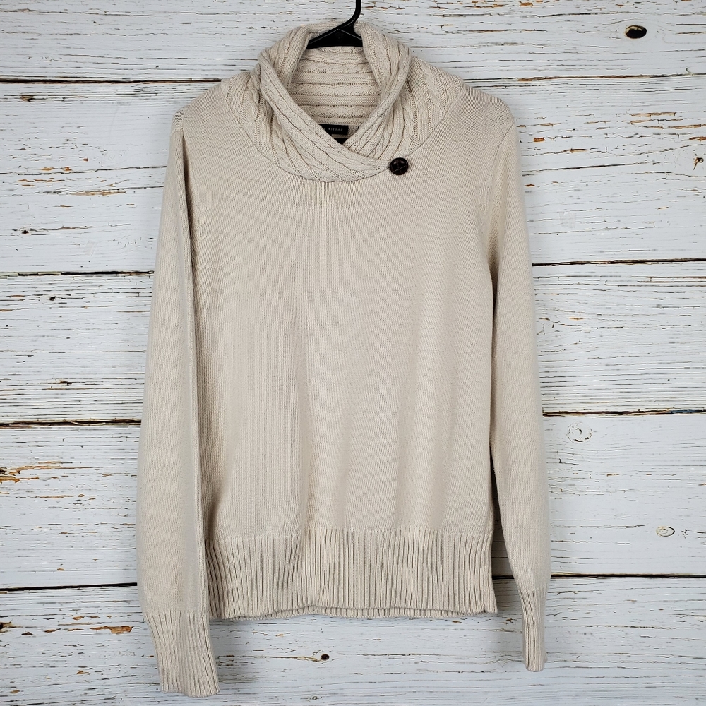 Jeanne Pierre Shawl Collar Sweater